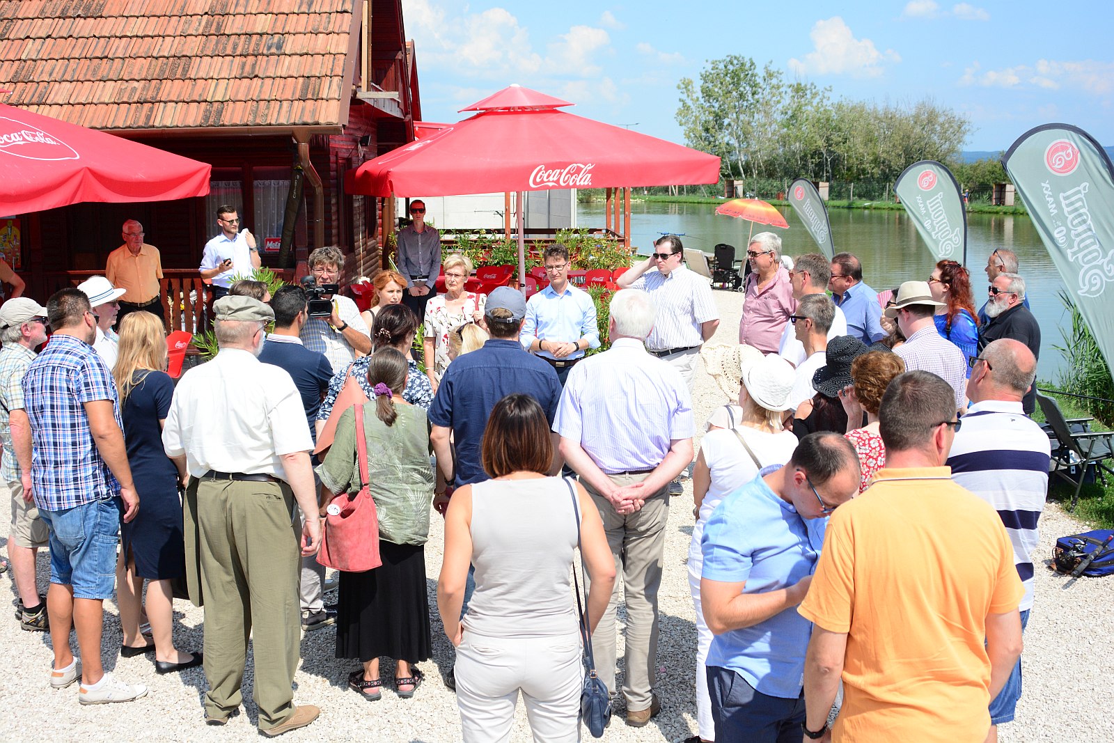 Börgöndön a horgászparadicsomban voltak a testvérvárosi delegációk